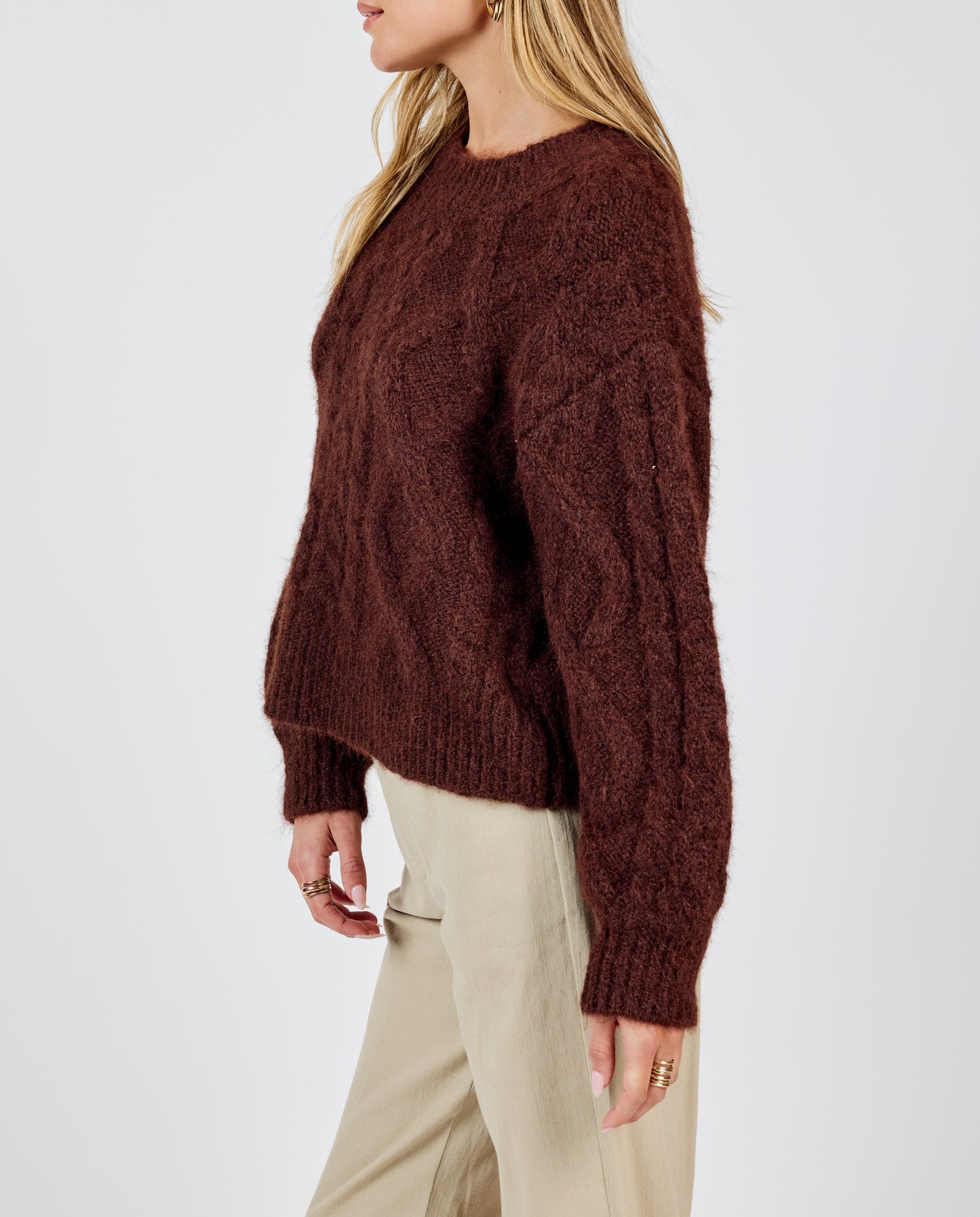 Join Hands Cable Knit Sweater