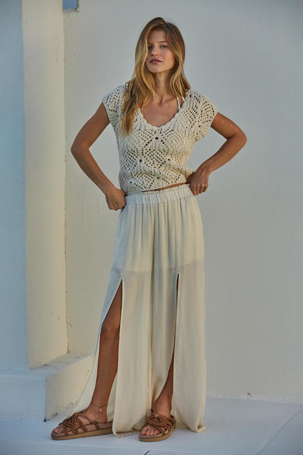 Kendra Crochet Top