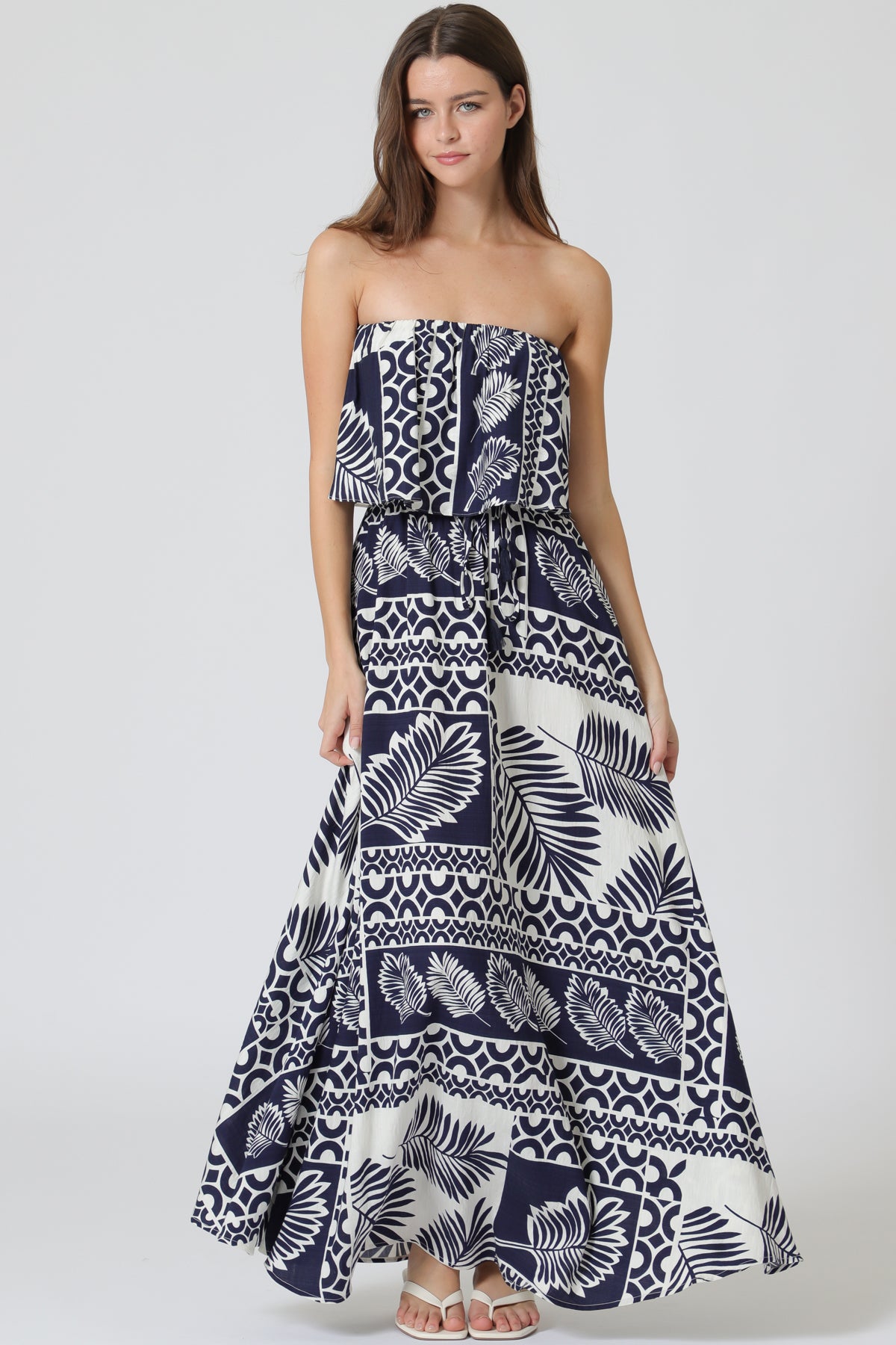 Tropical Tube Maxi Dress