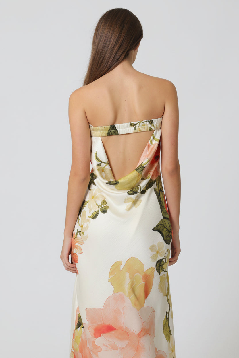 Cowl Back Slip Dress