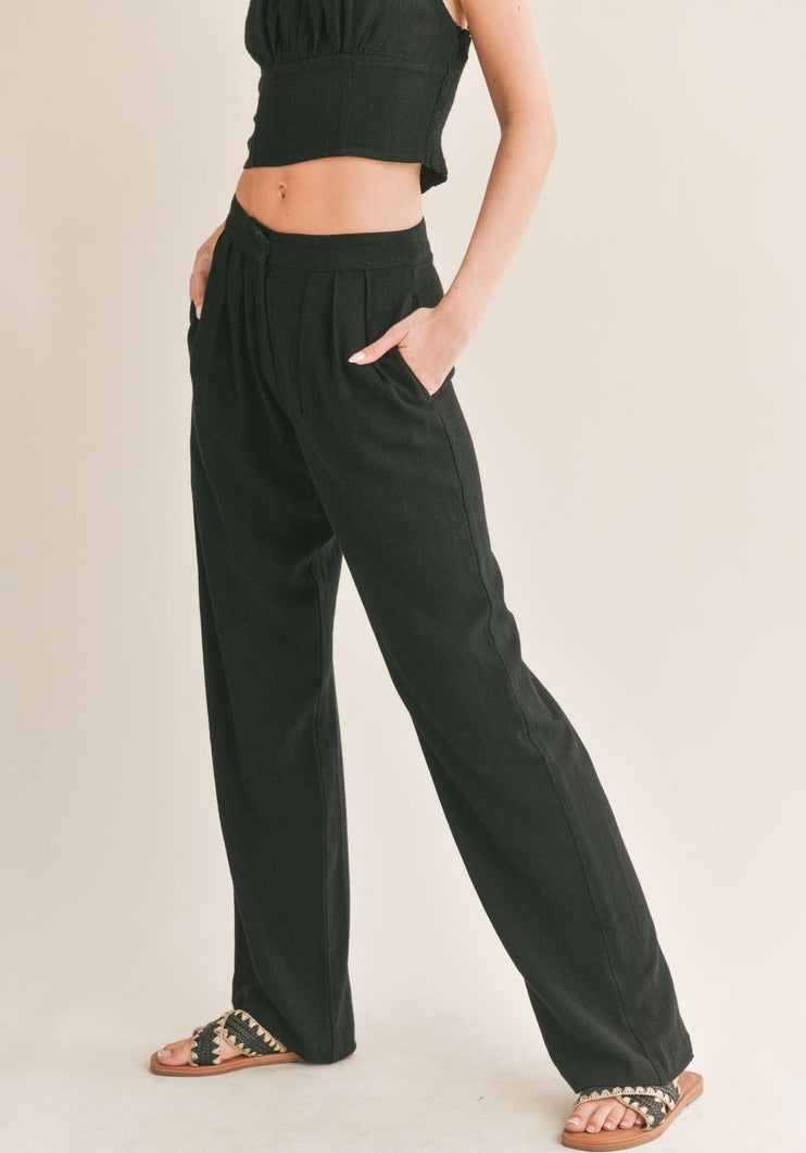 At Ease Pleated Trouser