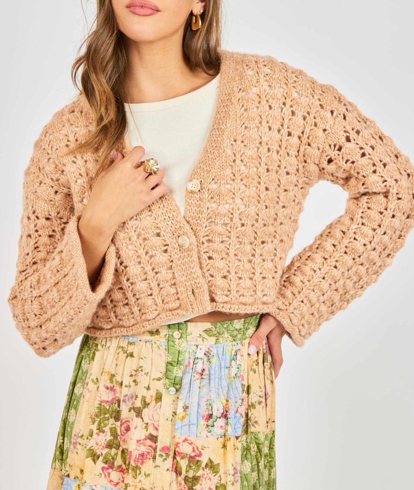Krista Open Knit Cardi