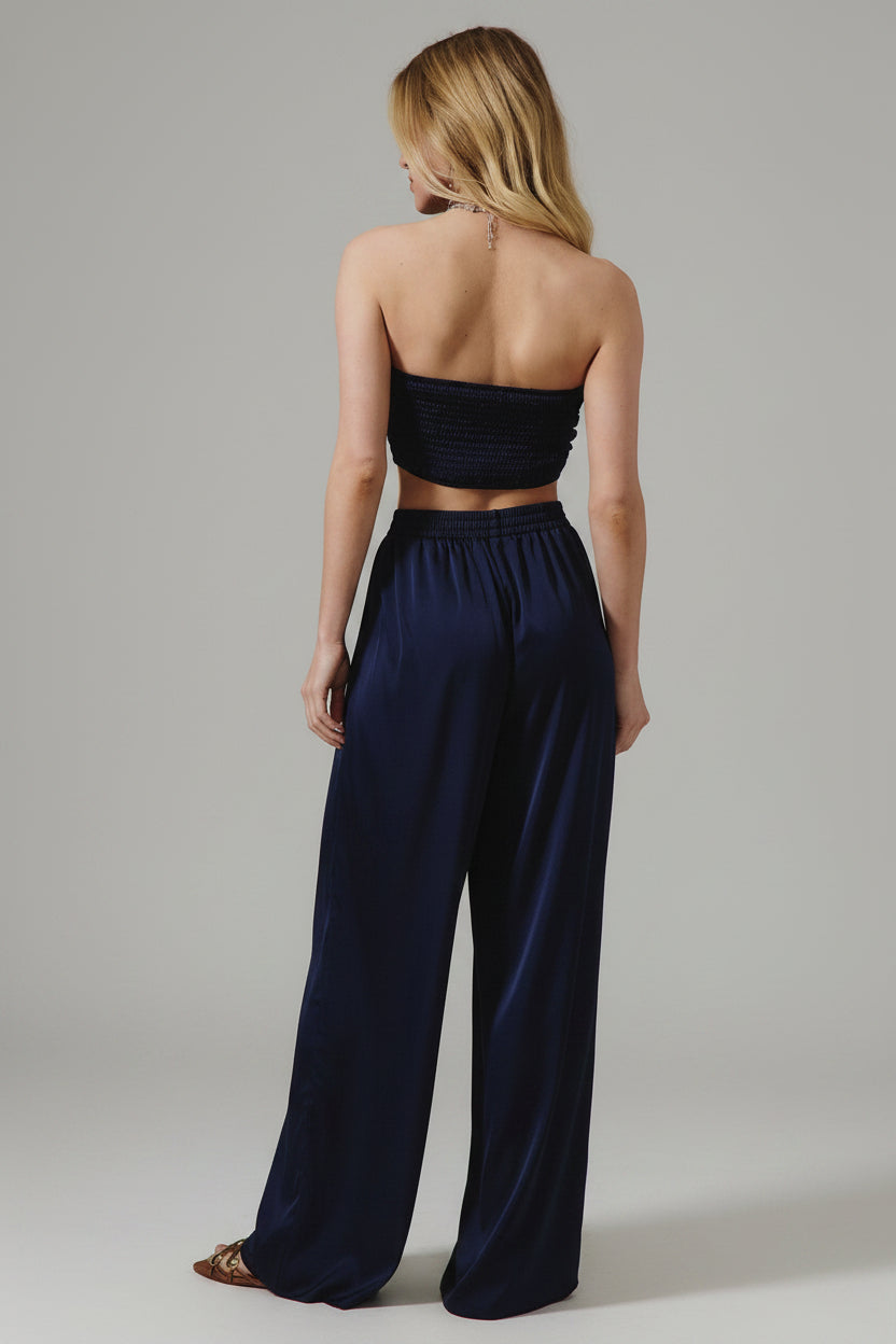 Bias Scarf Top & Pants Set