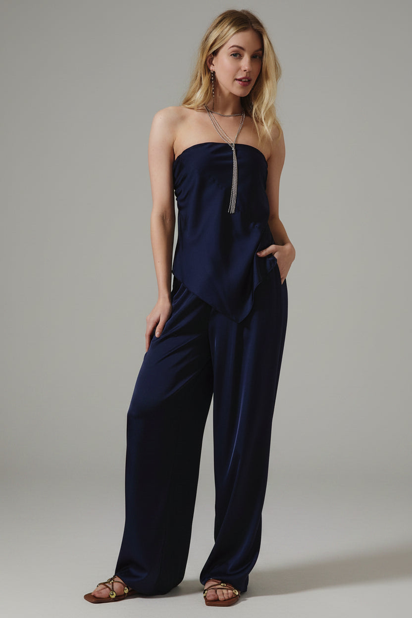 Bias Scarf Top & Pants Set