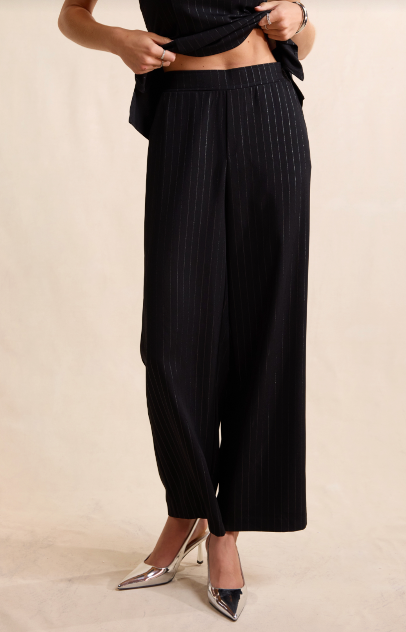 Gilded Evening Pinstripe Pants