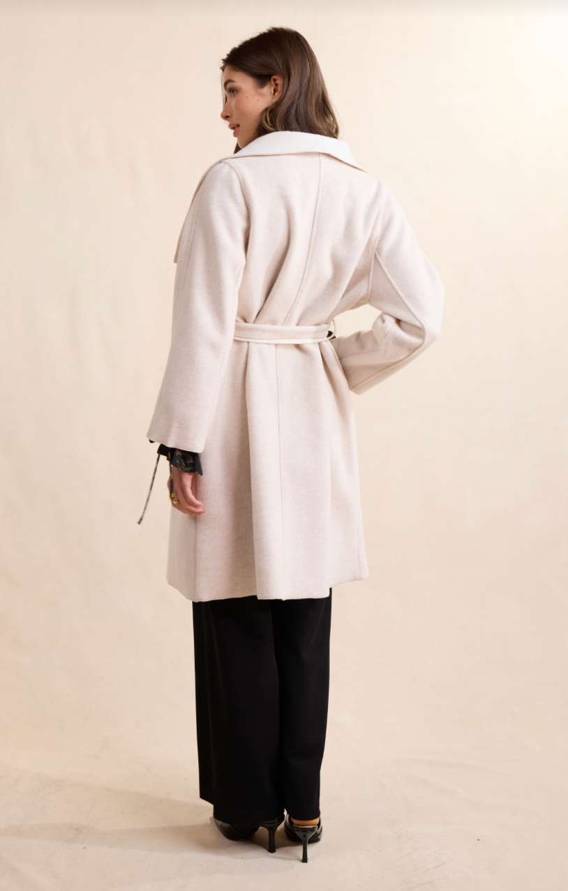 Adley Belted Wrap Coat