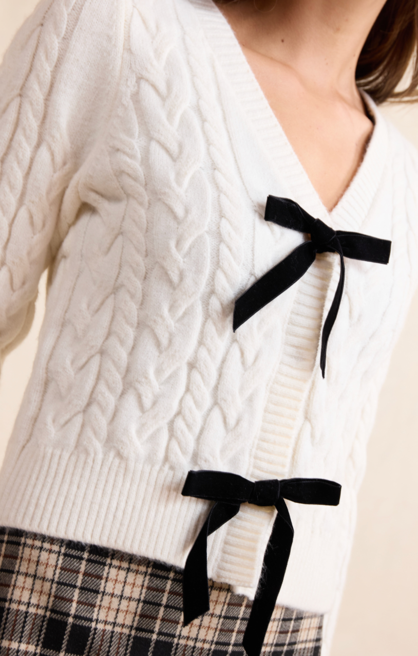Celeste Bow Cardigan