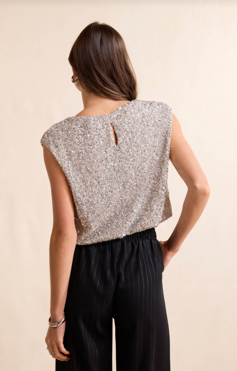 Luster Sequin Cami Top