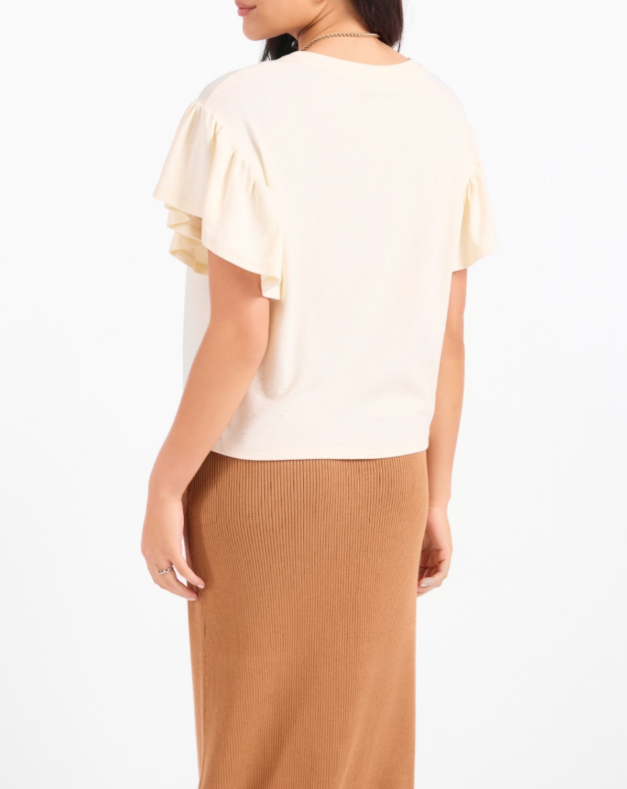 Delphine Ruffle Sleeve Top