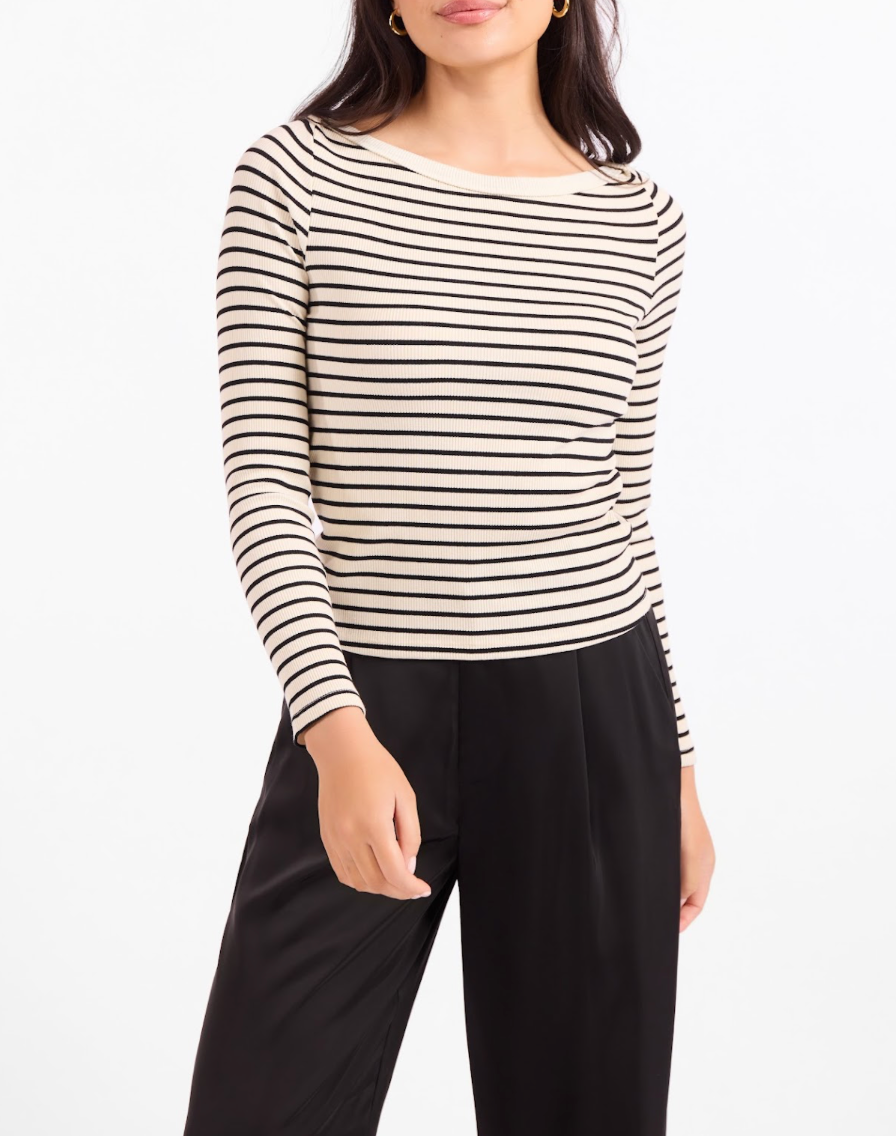 Brioche Boat Neck Top