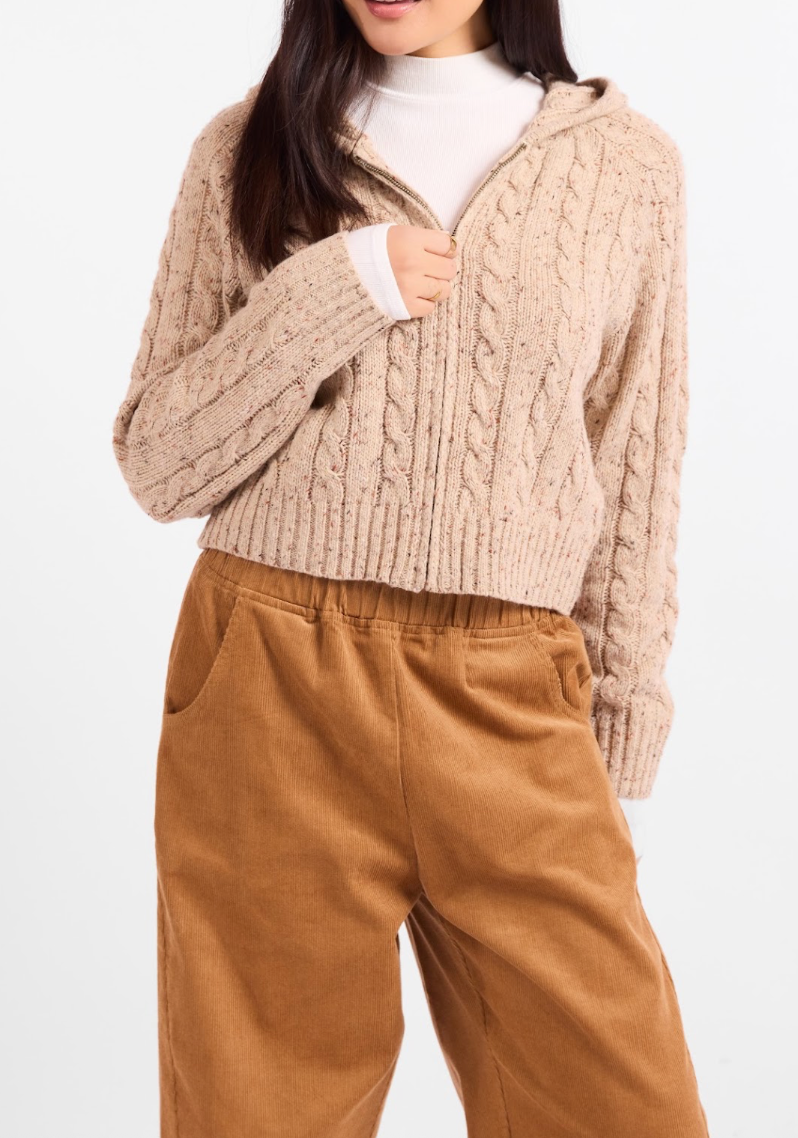 Effortless Zip Up Sweater