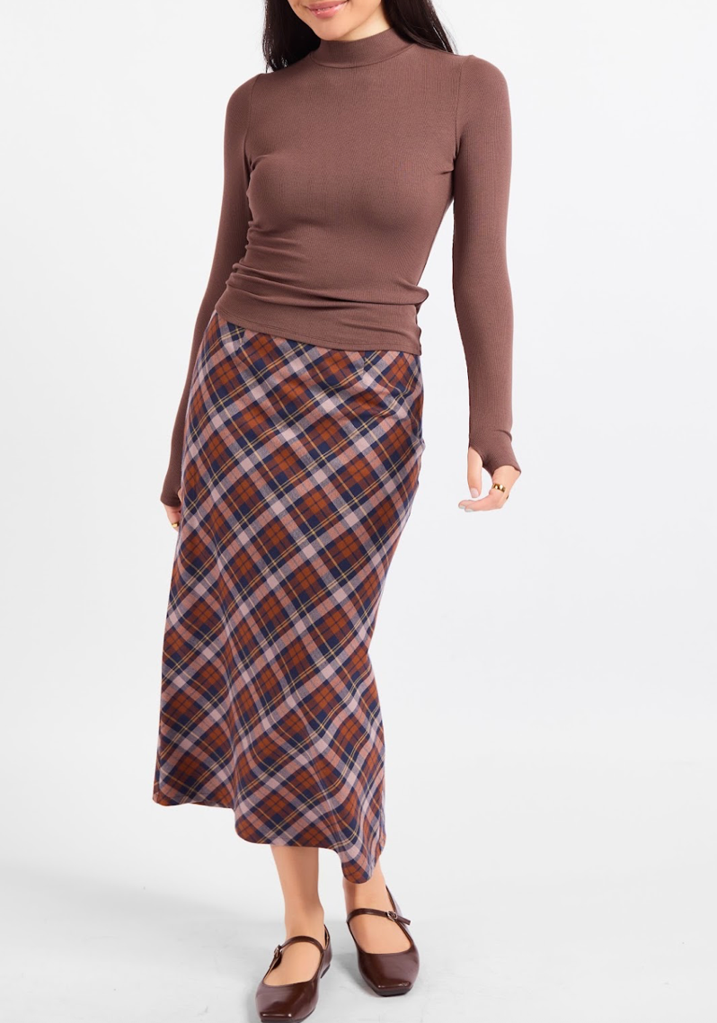 Academia Plaid Skirt