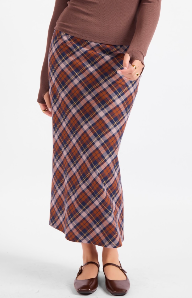 Academia Plaid Skirt