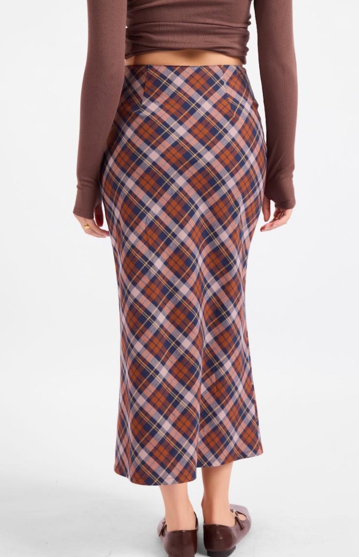Academia Plaid Skirt