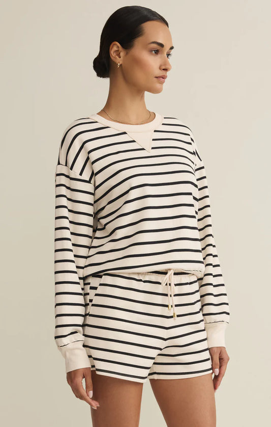 Stand Out Striped Sweatshirt