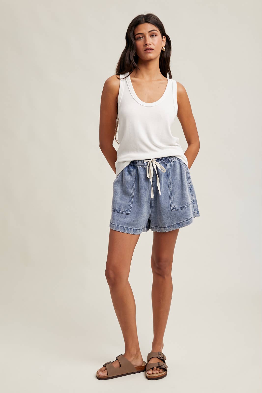 Basic Scoop Neck Rib Tank