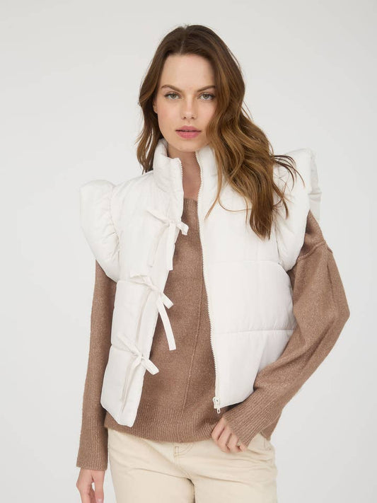 Flutter Sleeve Puffer Vest