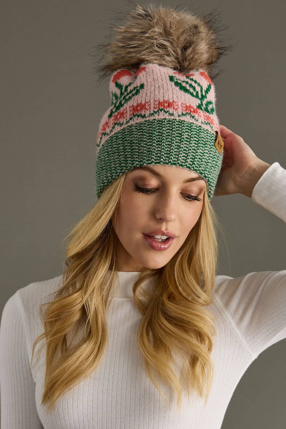 Cherry Pom Hat