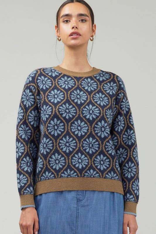 Flower Pullover Sweater