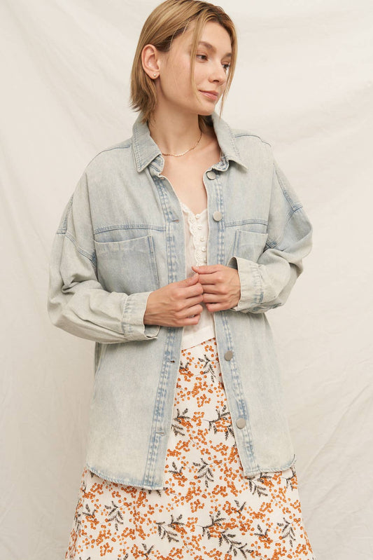 Lightweight Denim Jean Jacket