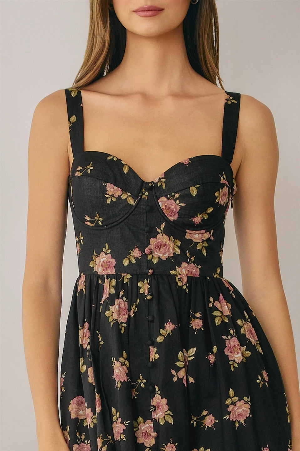 Floral Sweetheart Maxi Dress