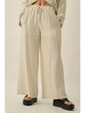 Pinstripe Wide Leg Pants