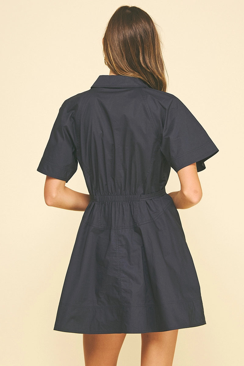Button Down Mini Dress