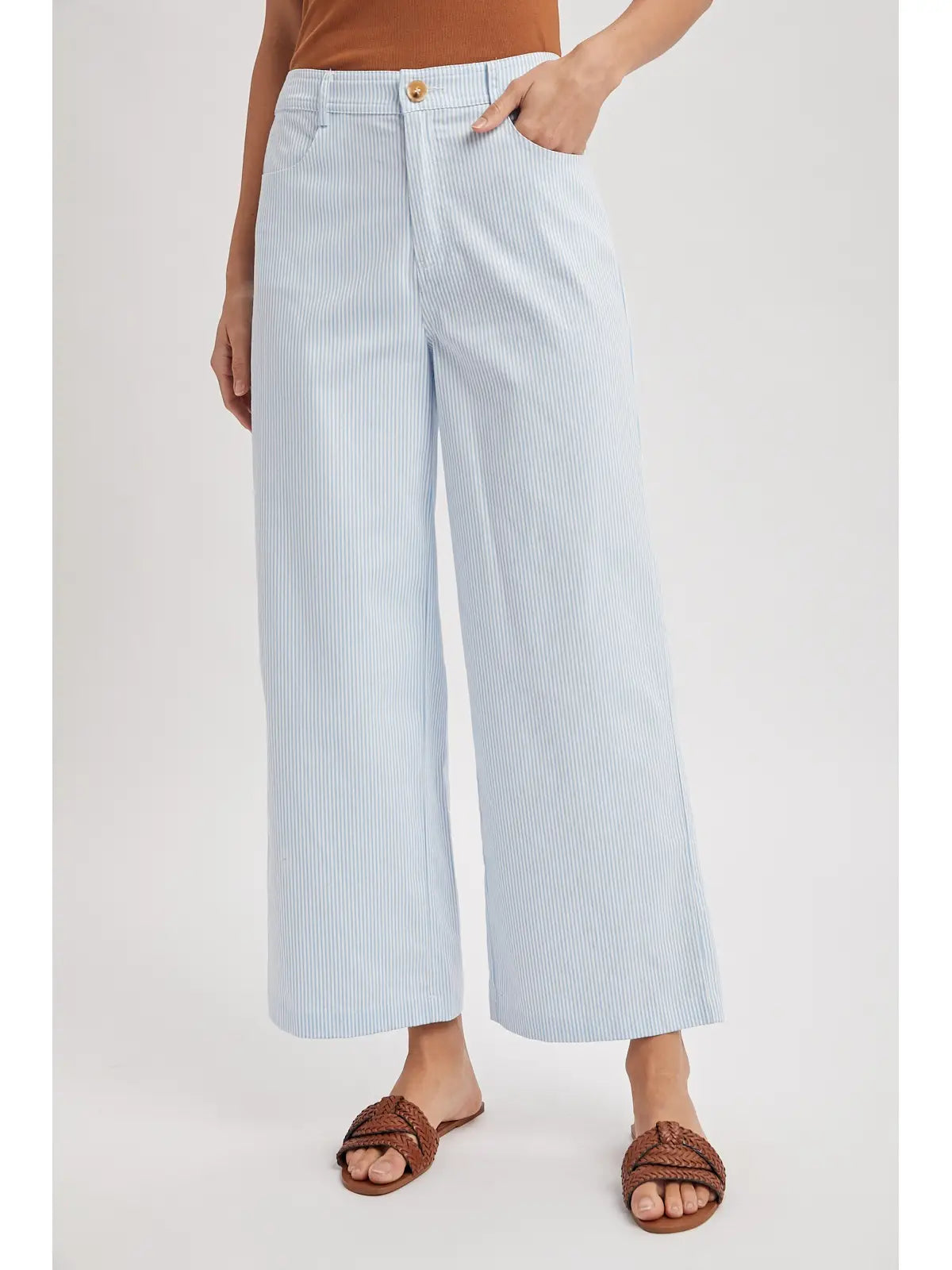 Striped Wide Leg Pants