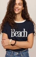 Beach Contrast Boyfriend Tee