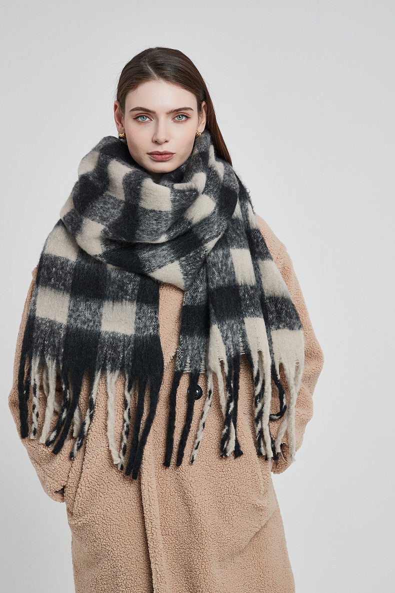 Giant Gingham Scarf