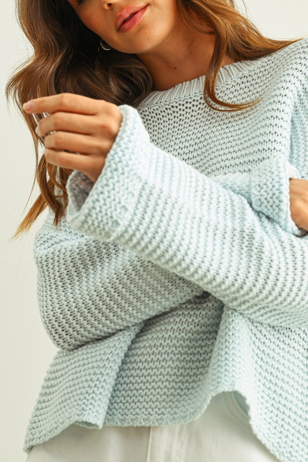 Round Neck Knit Sweater