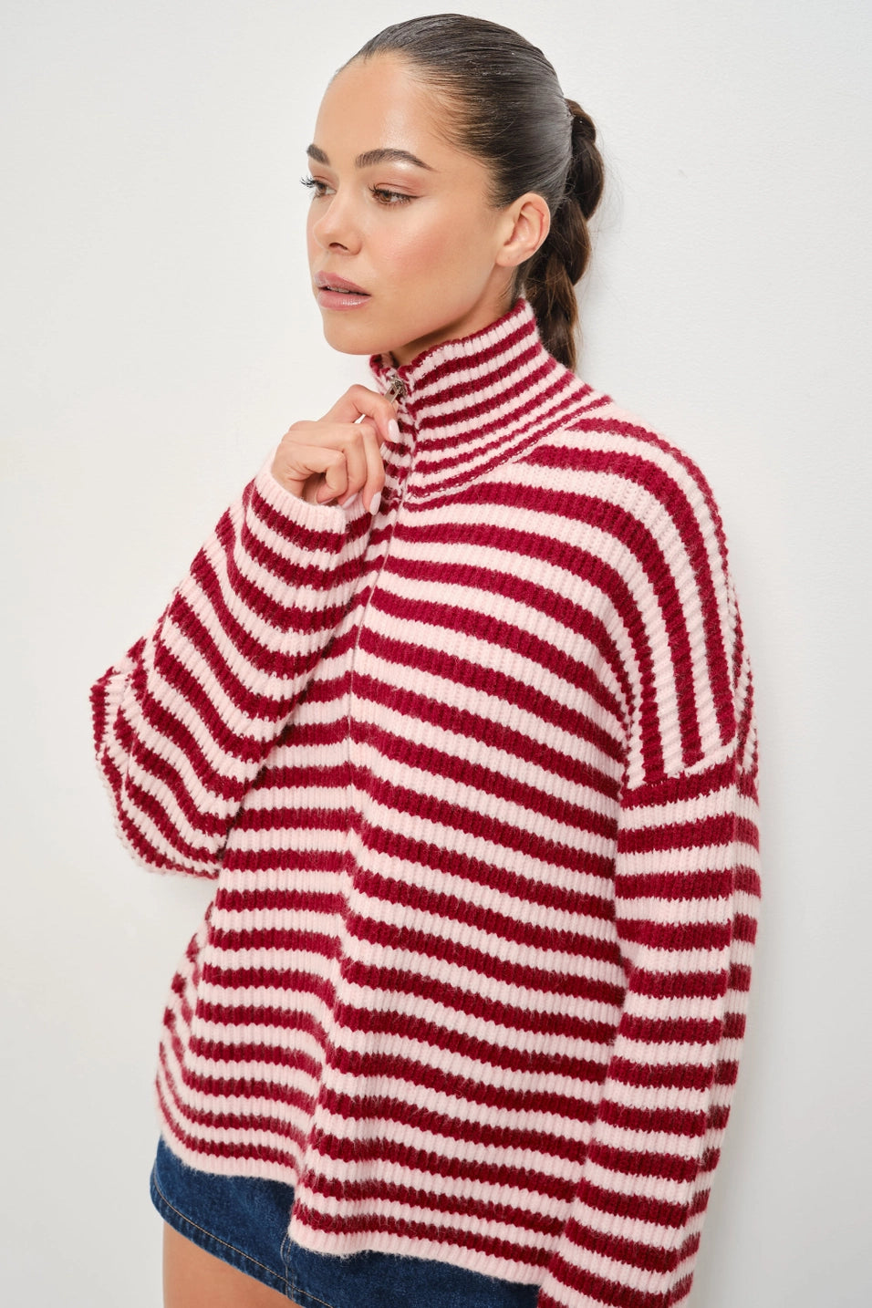 Zane Striped Knit Jacket