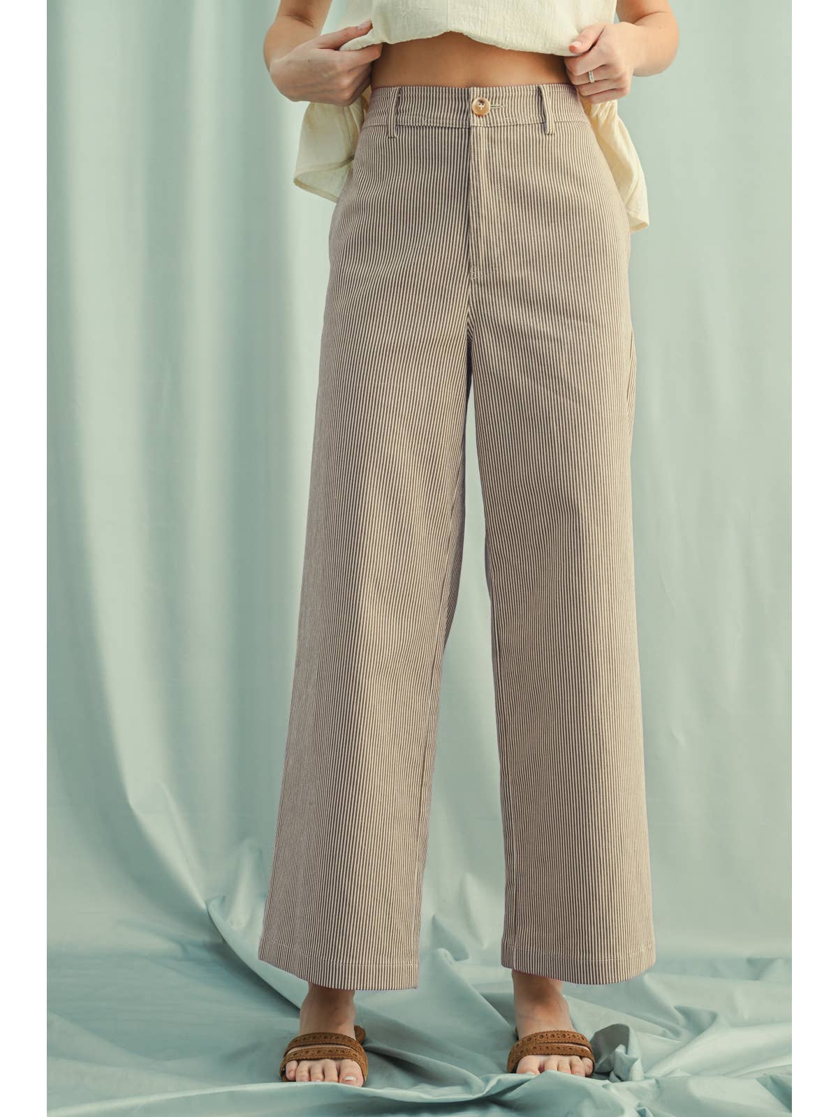 Striped Wide Leg Pants