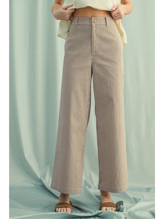 Striped Wide Leg Pants
