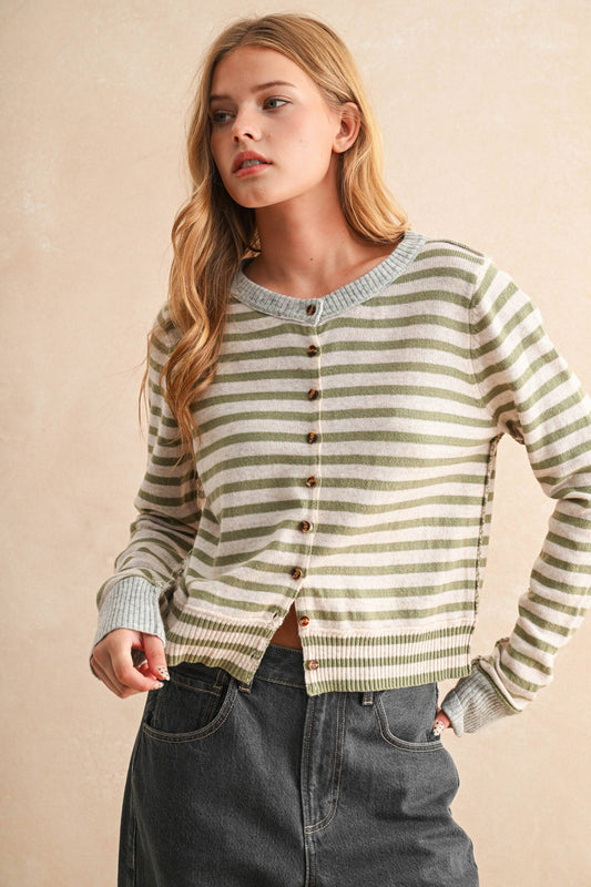 Thin Striped Cardi