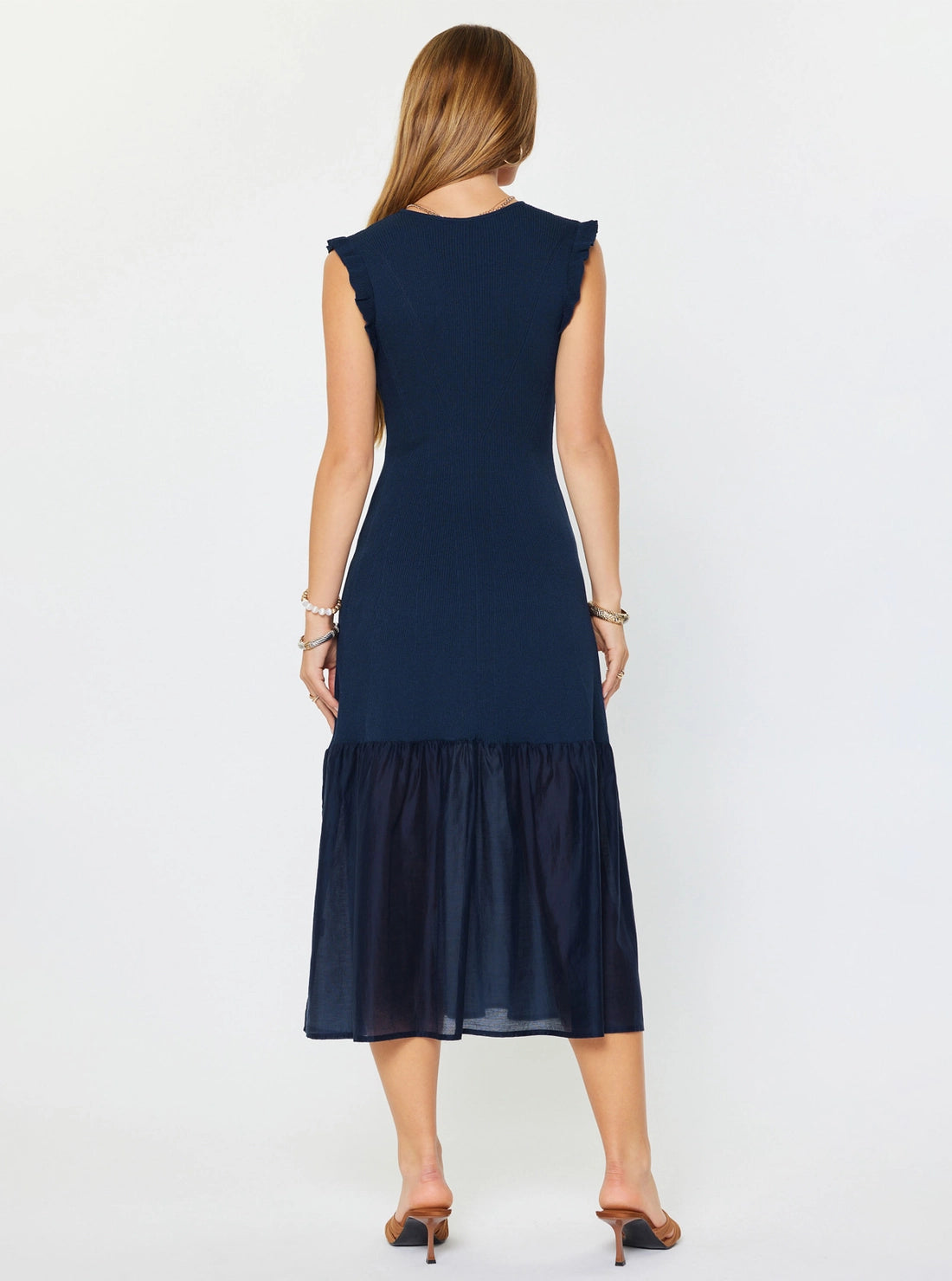 Ribbed Sleeveless Midi Dress