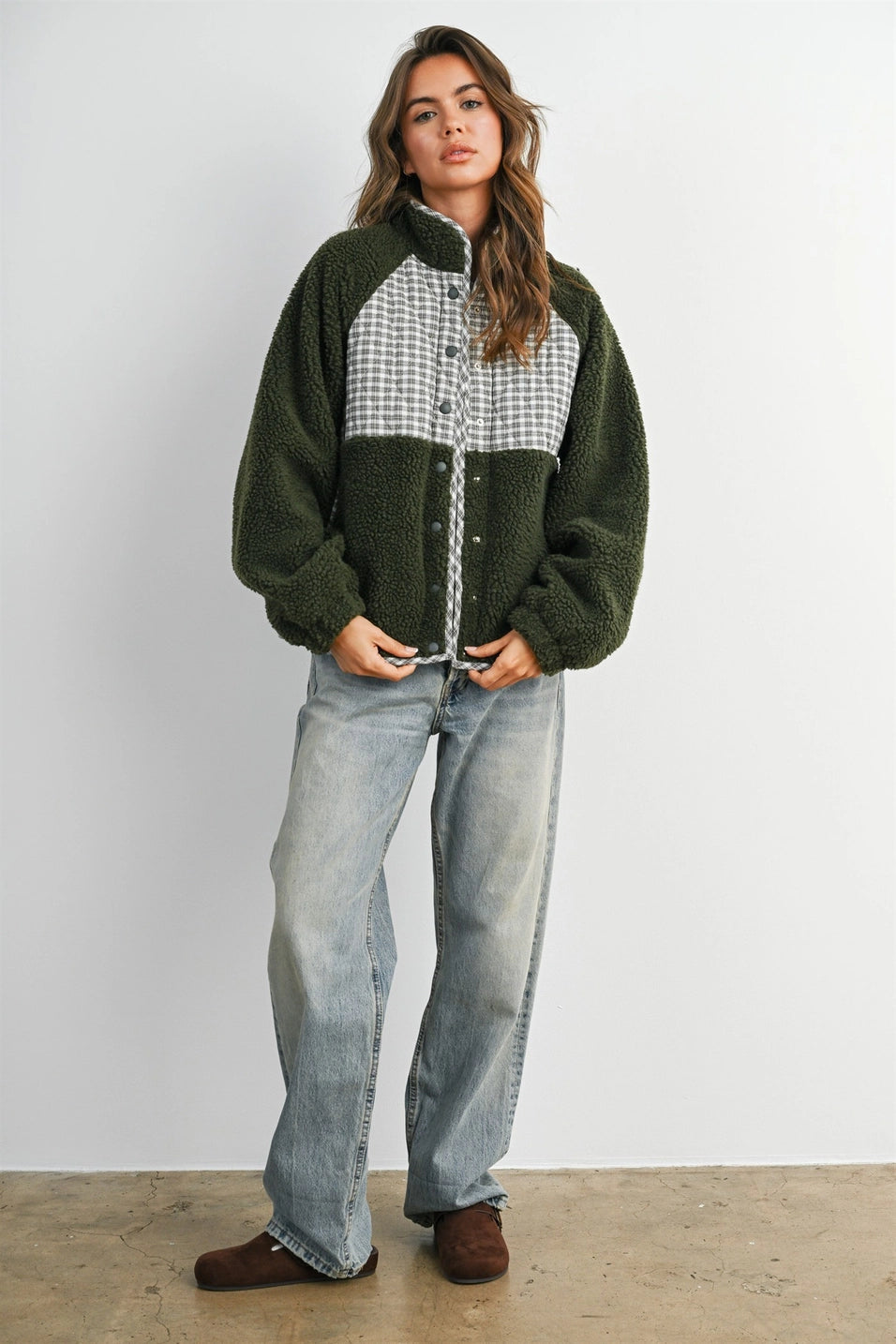 Plaid & Sherpa Jacket