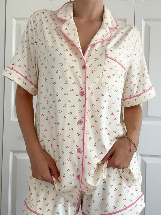 Cherries All Over PJ Top