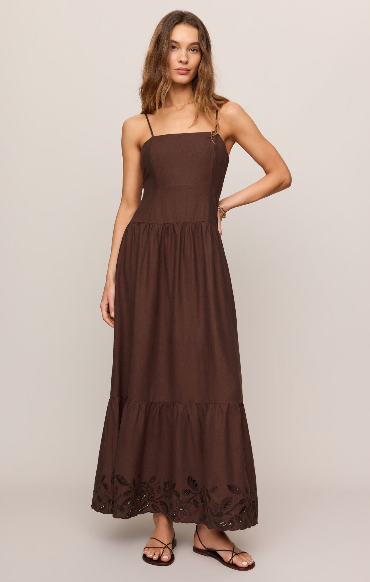 Esti Embroidered Maxi Dress