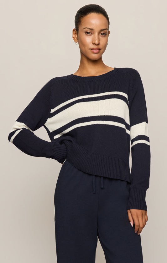 Stripe Stand In Sweater