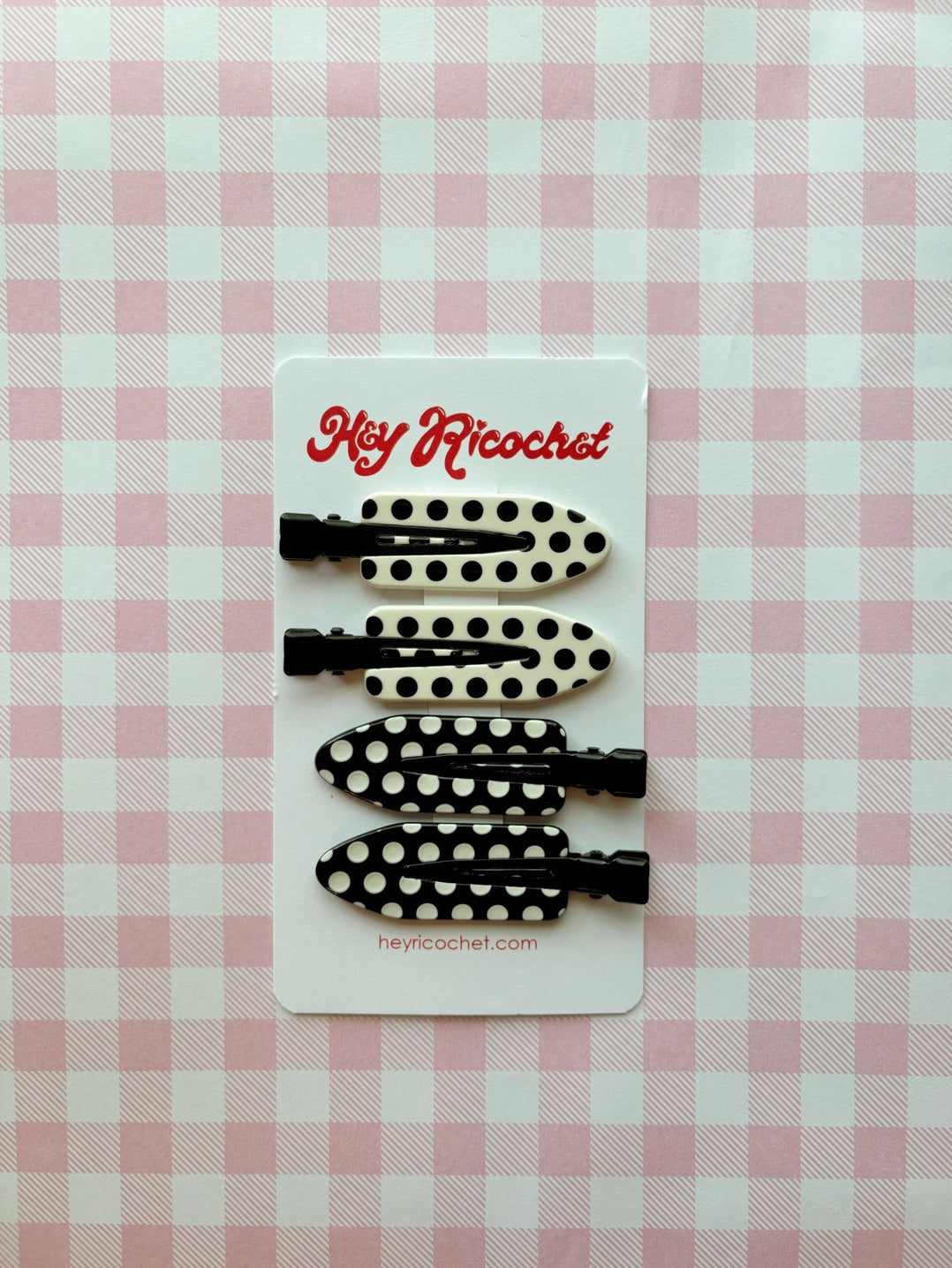 Polka Dot Flat Clips