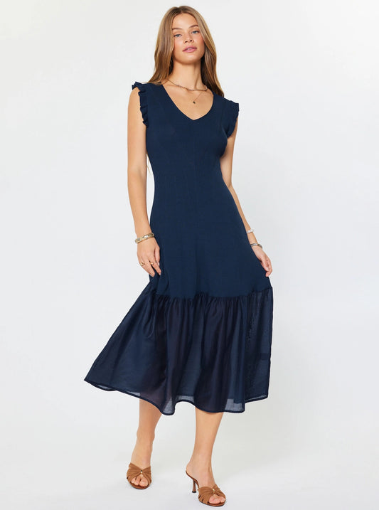 Ribbed Sleeveless Midi Dress