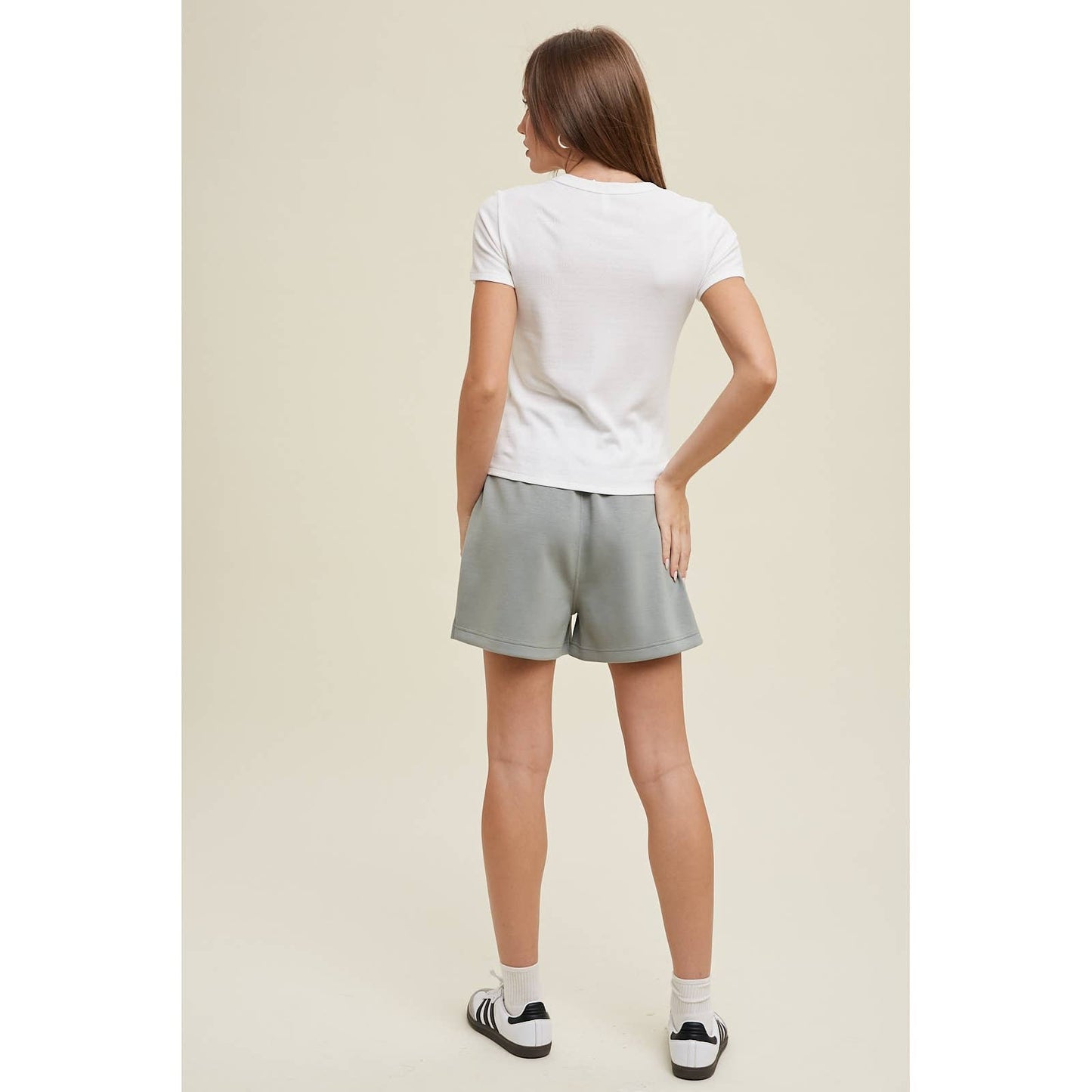 Waffle Knit Short Sleeve Top