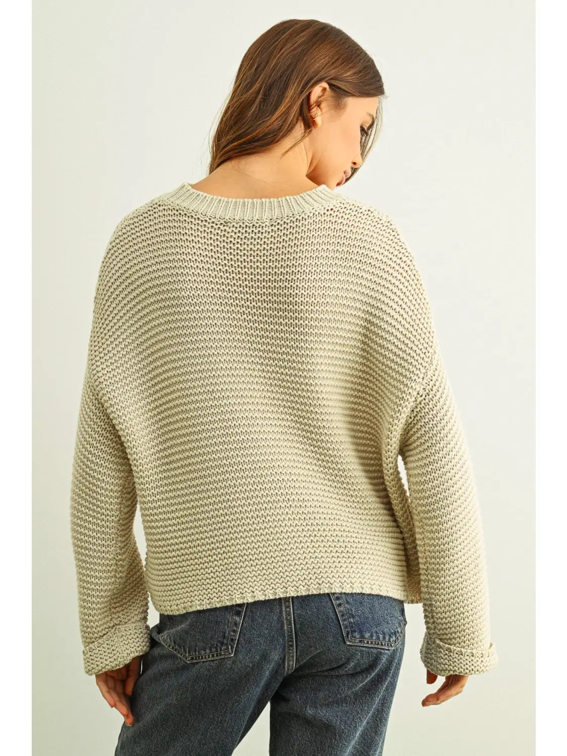 Round Neck Knit Sweater