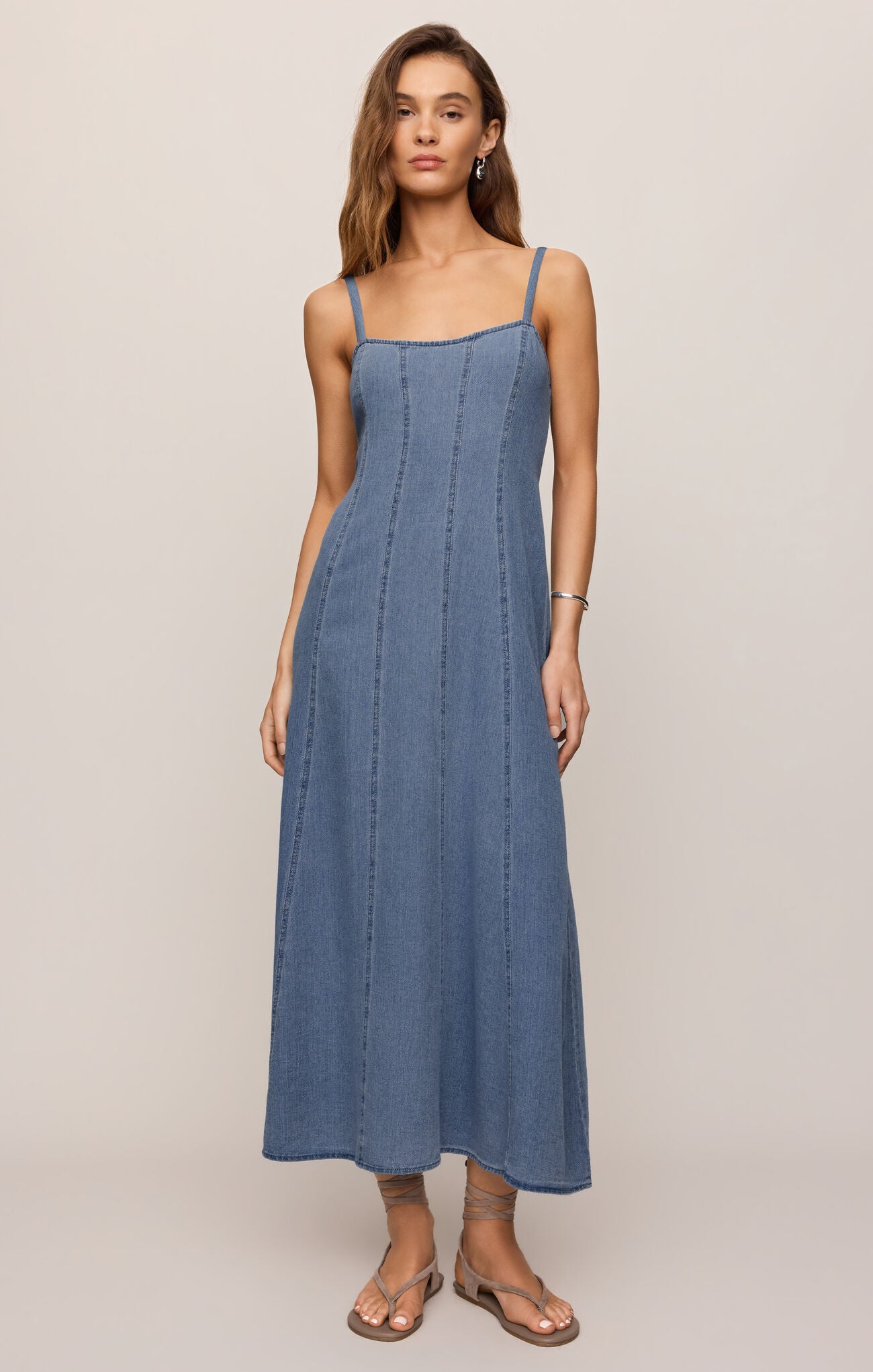 Leonora Indigo Midi Dress