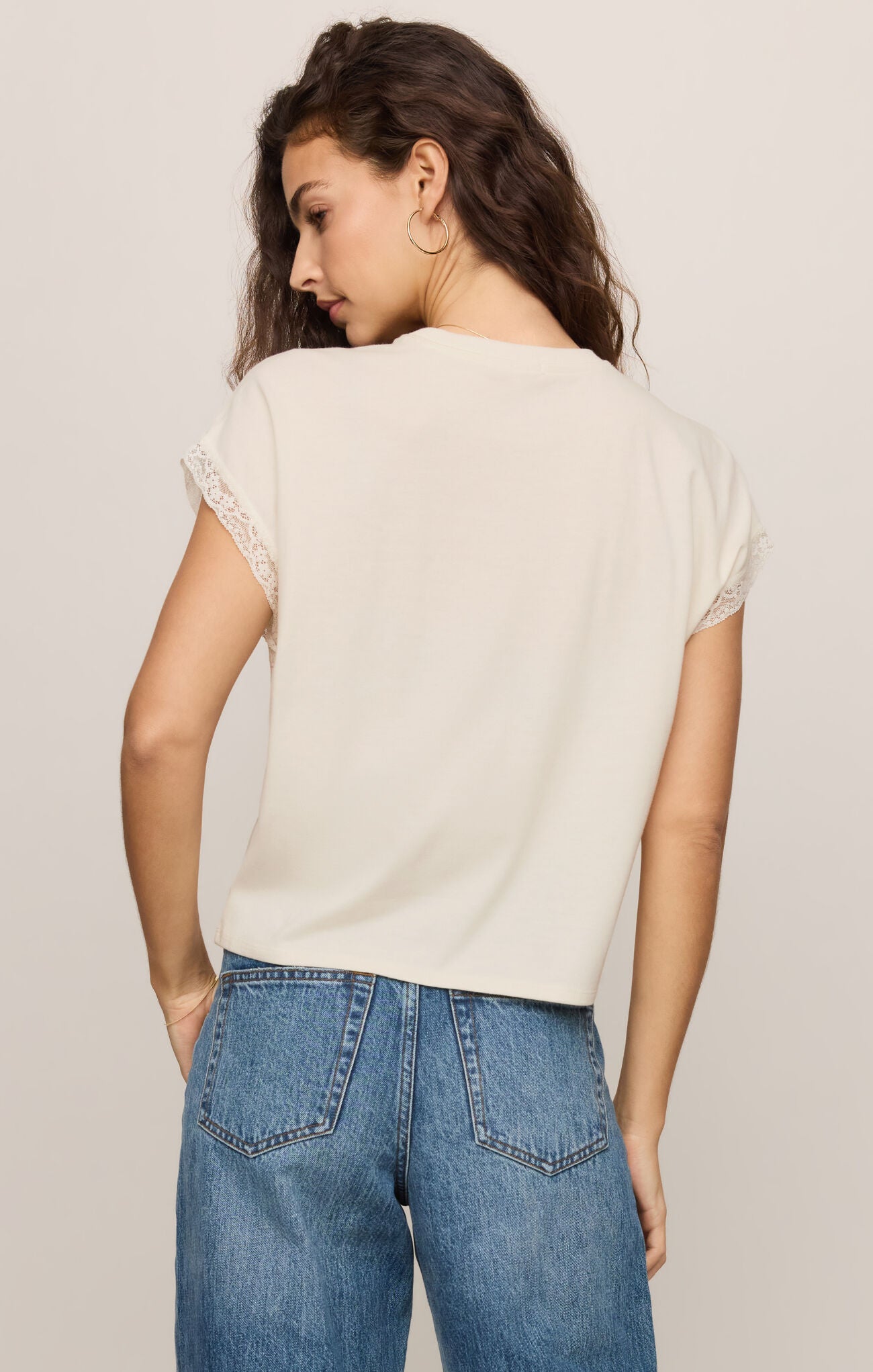 Marika Lace Trim Tee