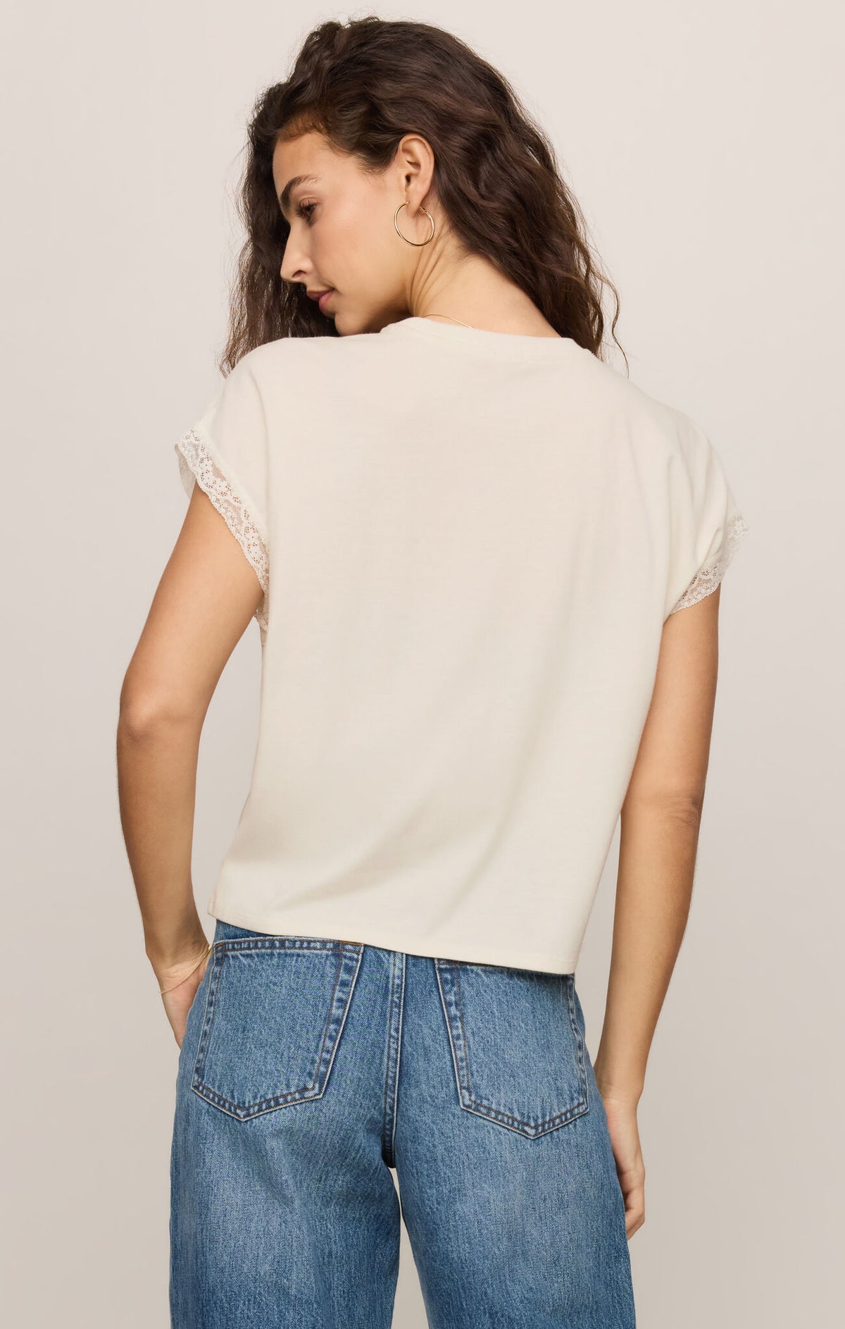 Marika Lace Trim Tee
