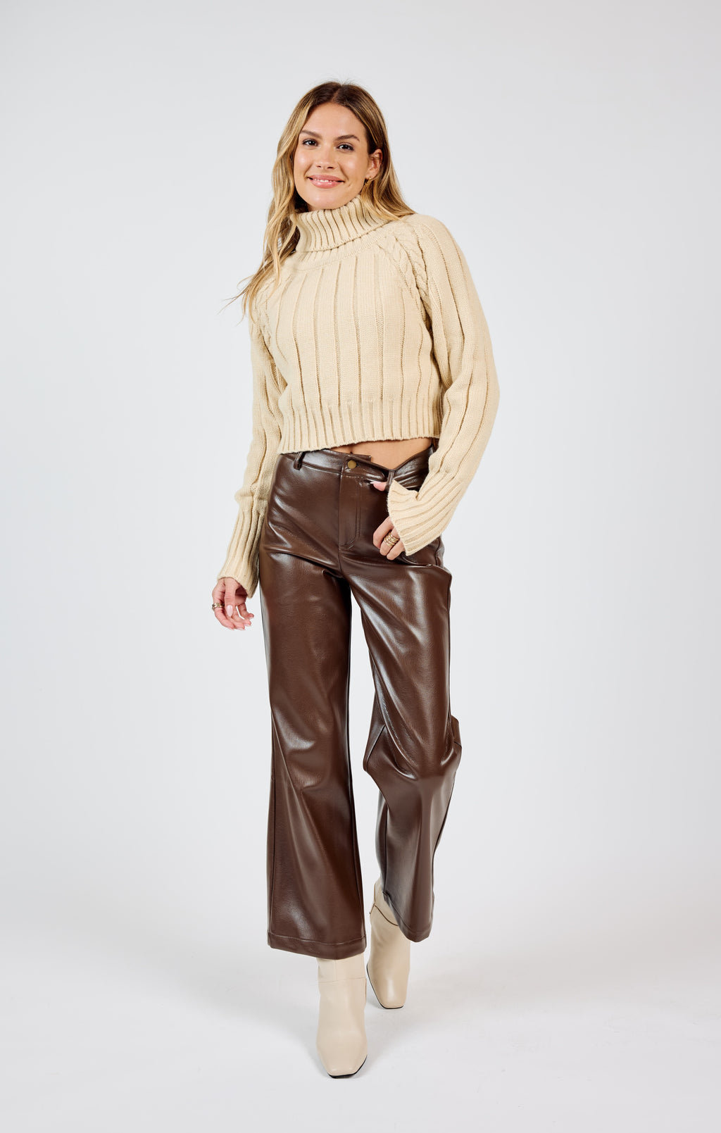 Night Vision Faux Leather Pants