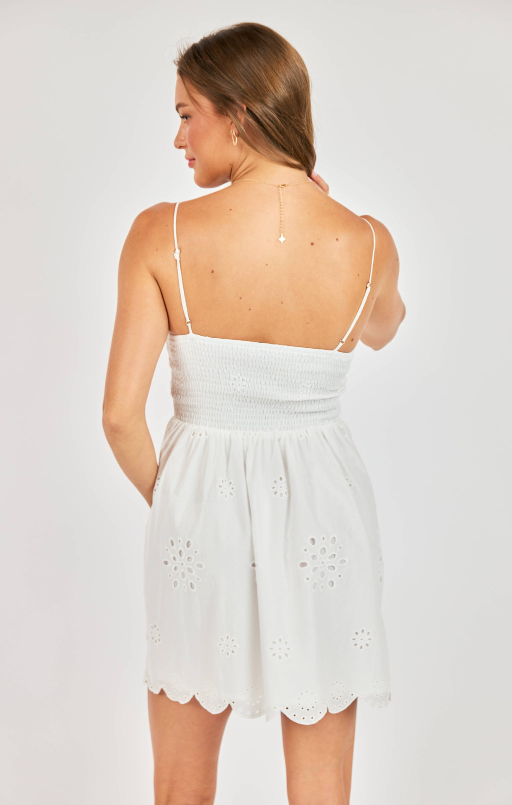 Bloomfield Eyelet Mini Dress