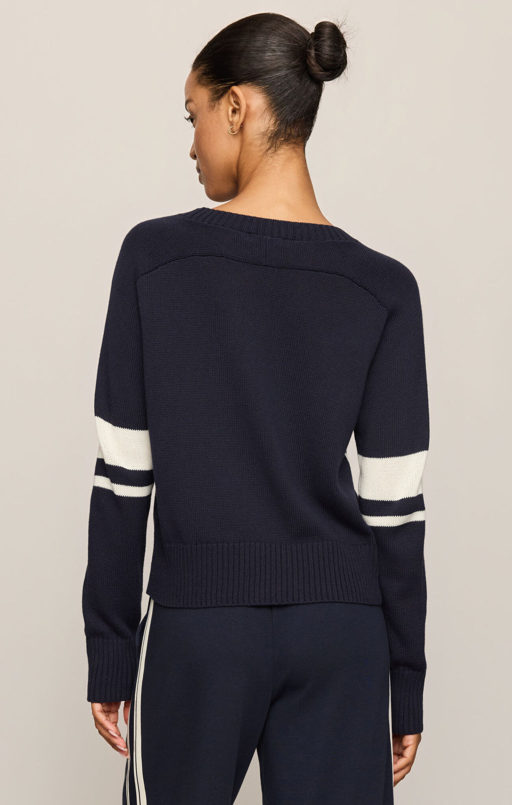Stripe Stand In Sweater